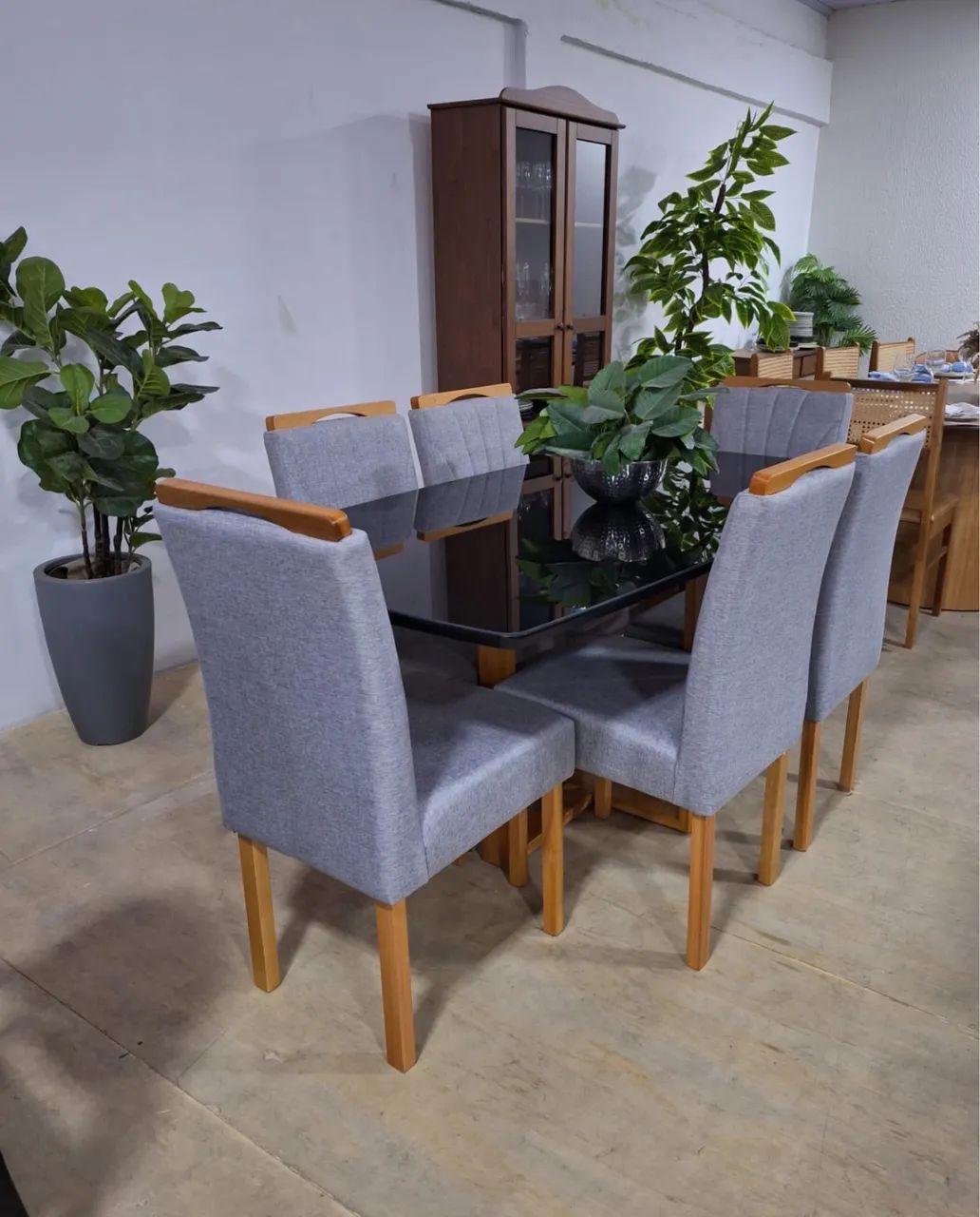 CONJUNTO MESA DE JANTAR COM 6 CADEIRAS- MEDIDAS 160x90 - Foto 4
