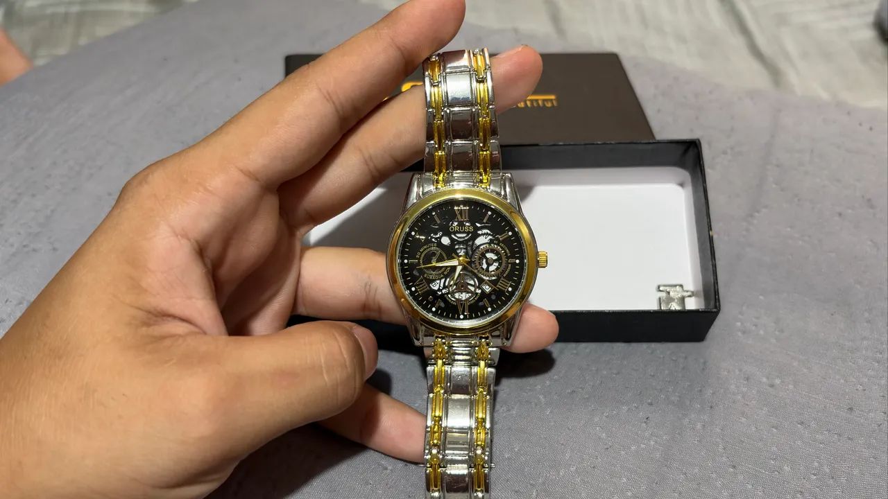 Relógio masculino luxuoso 