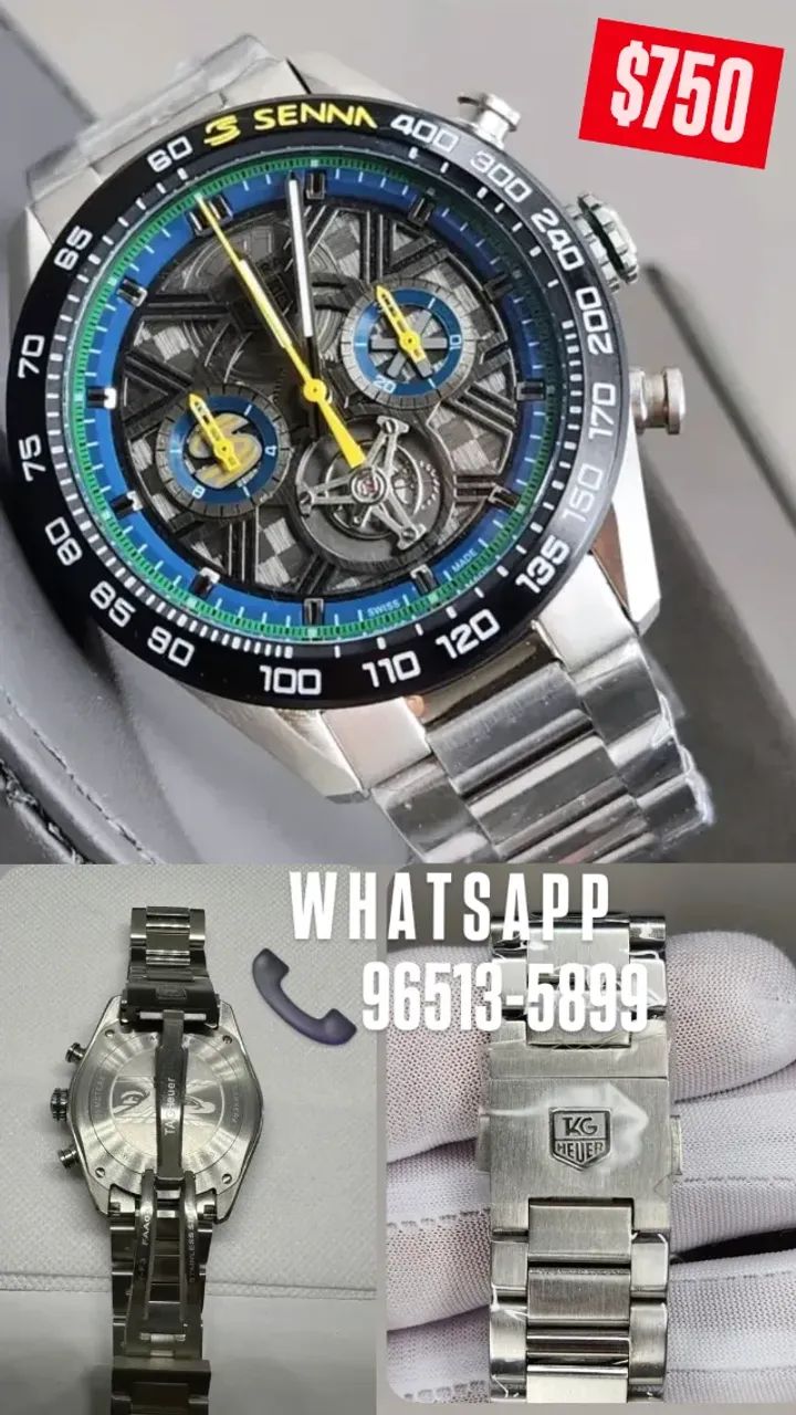 Relógio TAG HEUER CARRERA SENNA TODO EM AÇO  & FUNCIONAL  - Foto 3