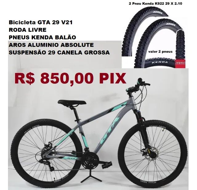 Bicicleta GTA e Gti  21v Aro 29 Nova com Nota 