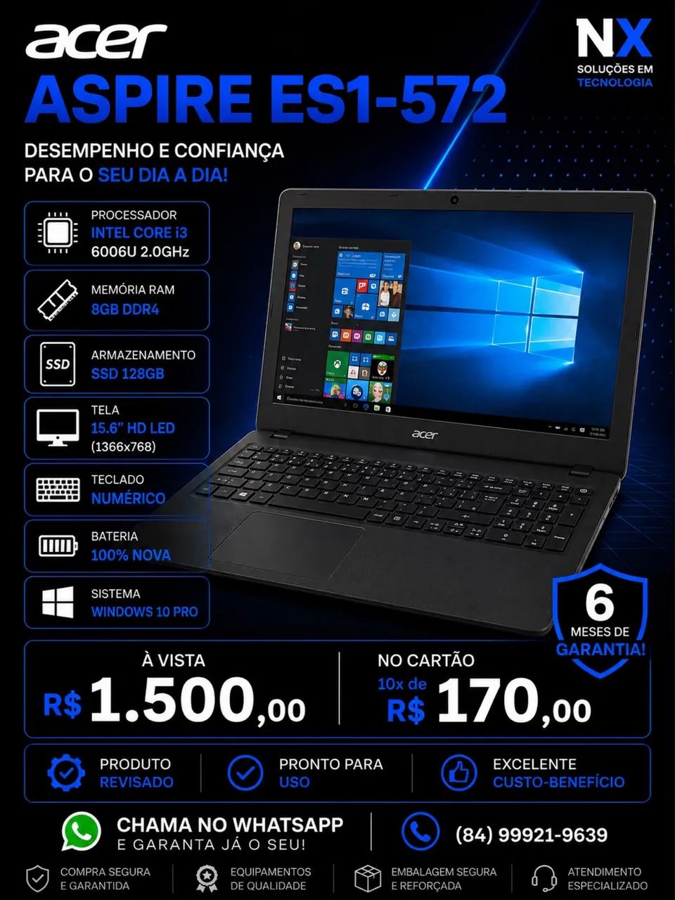 Acer Aspire ES1-572 ? Notebook Revisado