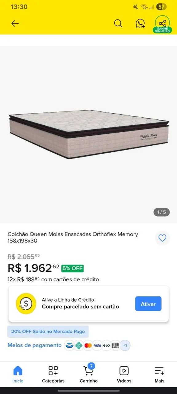 Colchão Queen usado