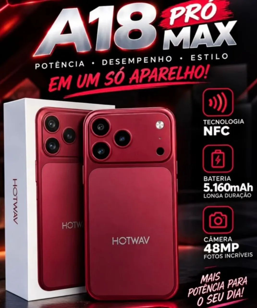 Celular HOTWAV A18 PRO MAX 128GB