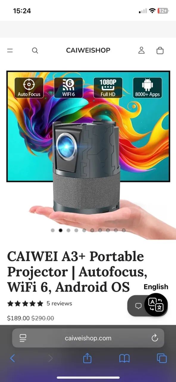 Projetor caiwei A3+ - Foto 4