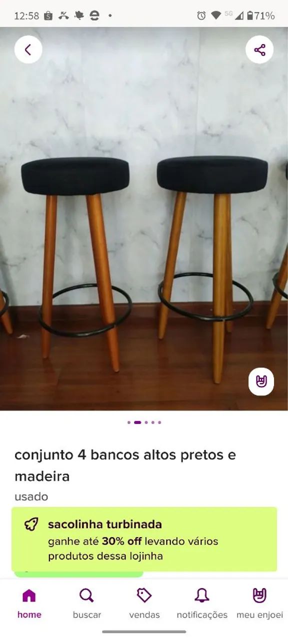 Quatro bancos acolchoados - Foto 4