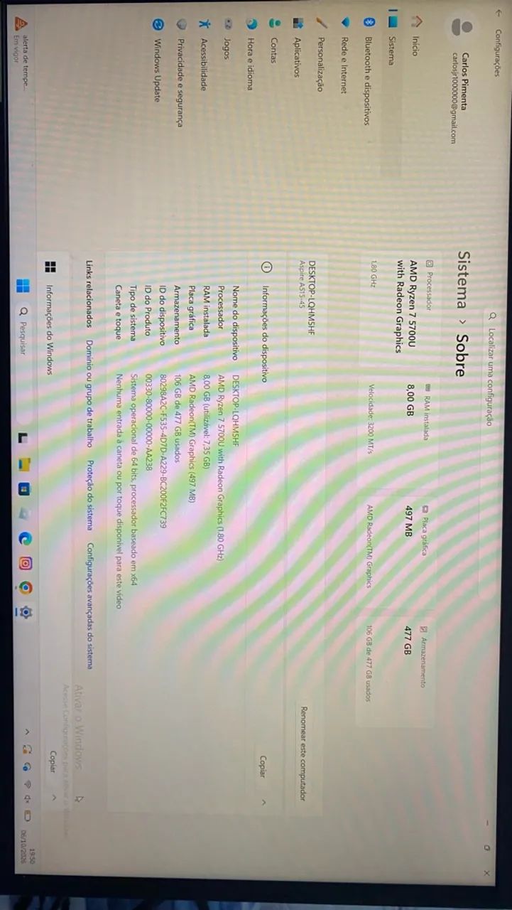 Notebook - Acer Aspire 5 - Ryzen 7 - Foto 4