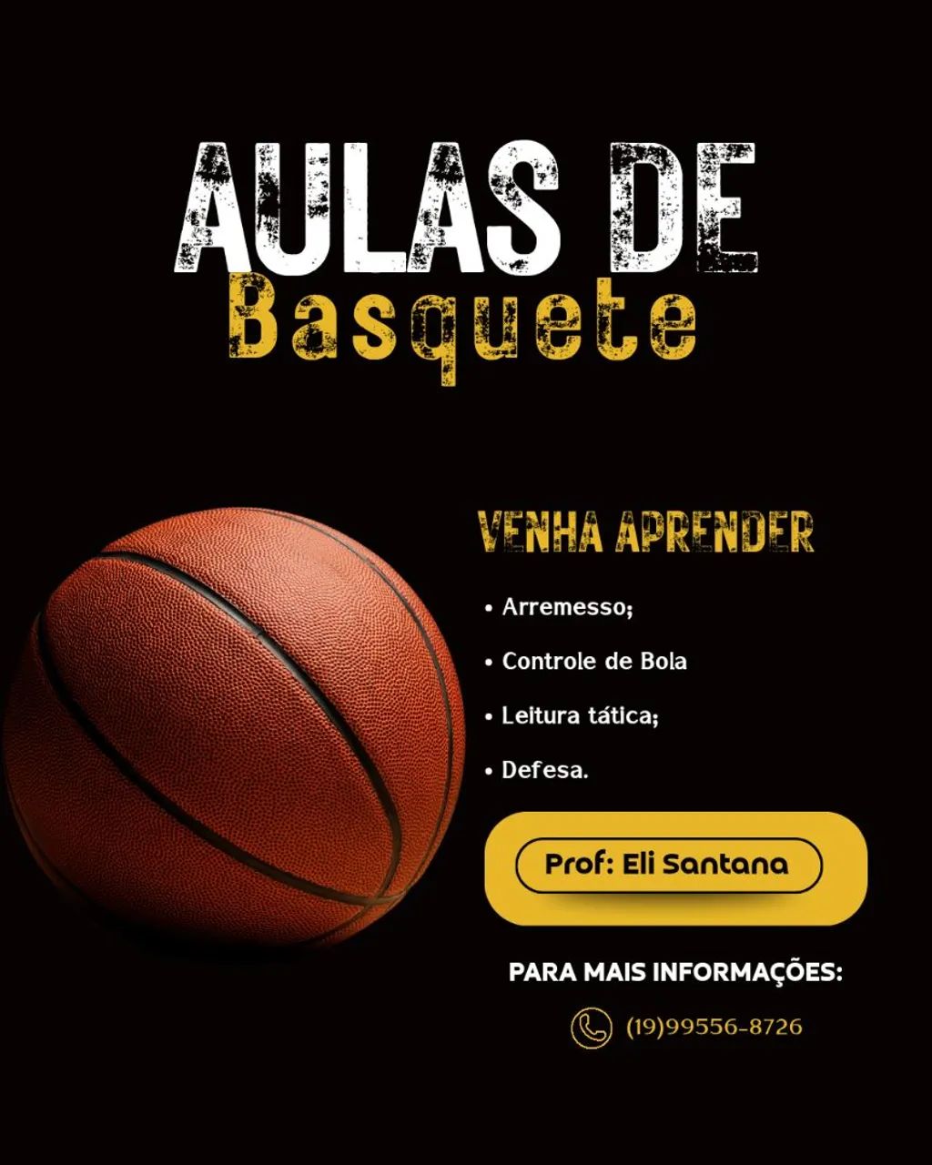 Aulas de Basquete 