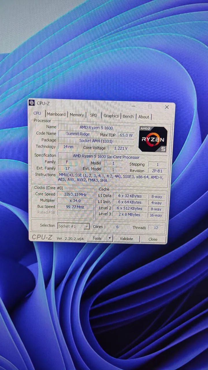 CPU Ryzen 1600 + Cooler original   - Foto 5