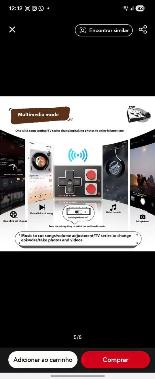 Mini Controle line Para iPhone/iPad/android Portátil - Foto 5