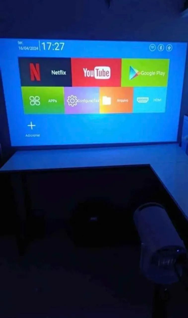 Projetor de Imagem Portátil Cinema em casa Android  - Foto 3