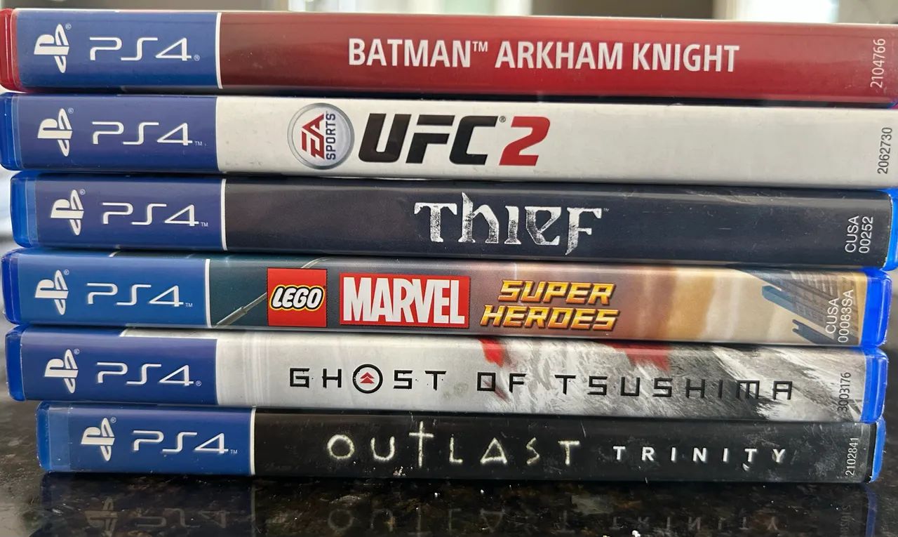 Jogos PS4 funcionando perfeitamente