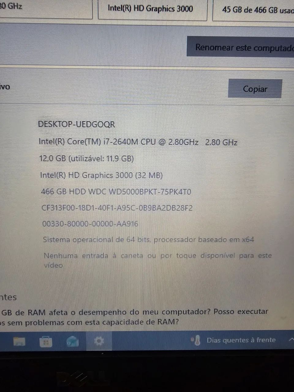 Notebook i7 Dell latitude E6320  - Foto 3