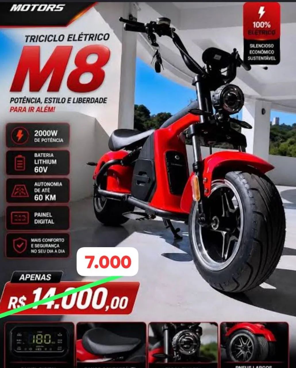 Moto elétrica 2000 
