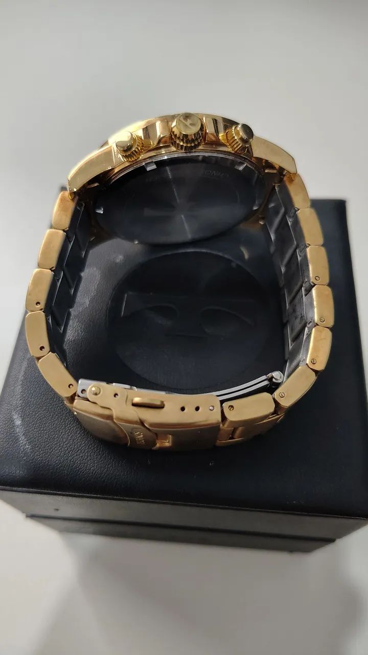 Relógio technos cronógrafo Dourado  - Foto 3