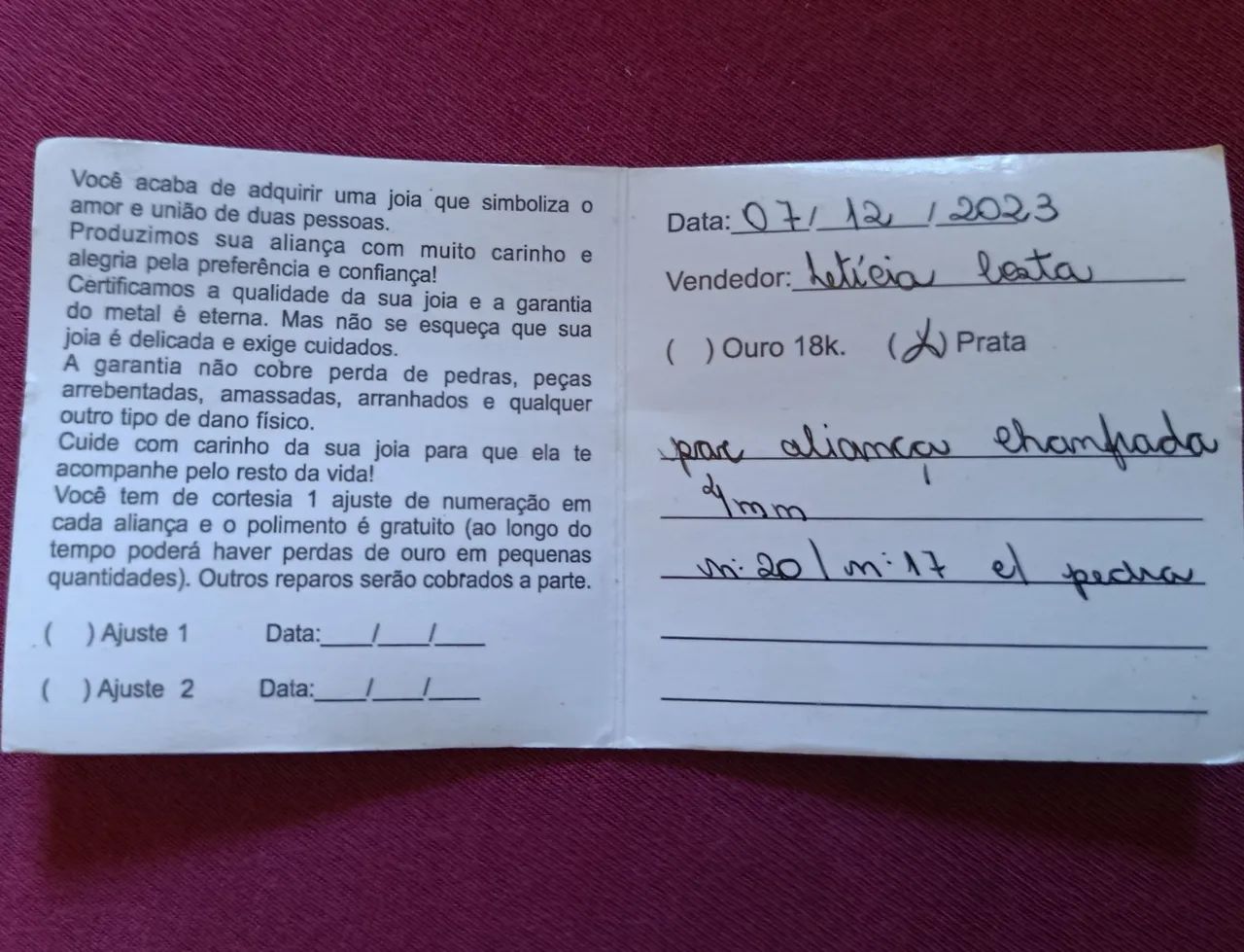 Alianças de Prata com certificado de autenticidade  - Foto 5