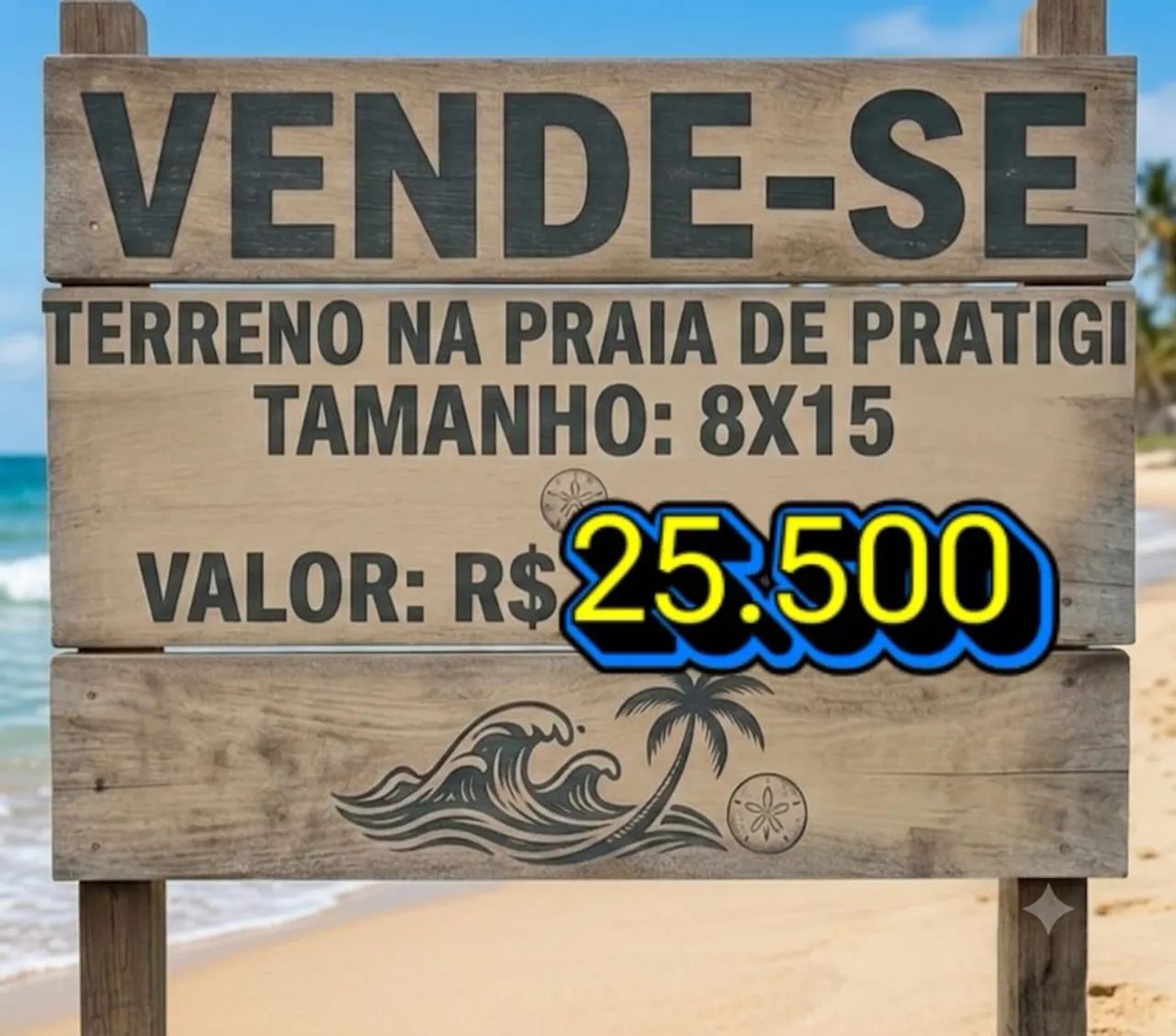 Terreno na Praia de Pratigi