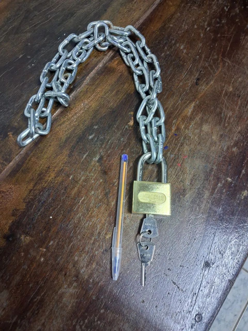 Cadeado + corrente - Foto 2
