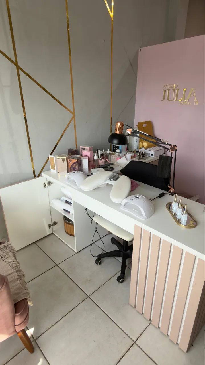 Mesa em L planejada para manicure/nail designer - Foto 2