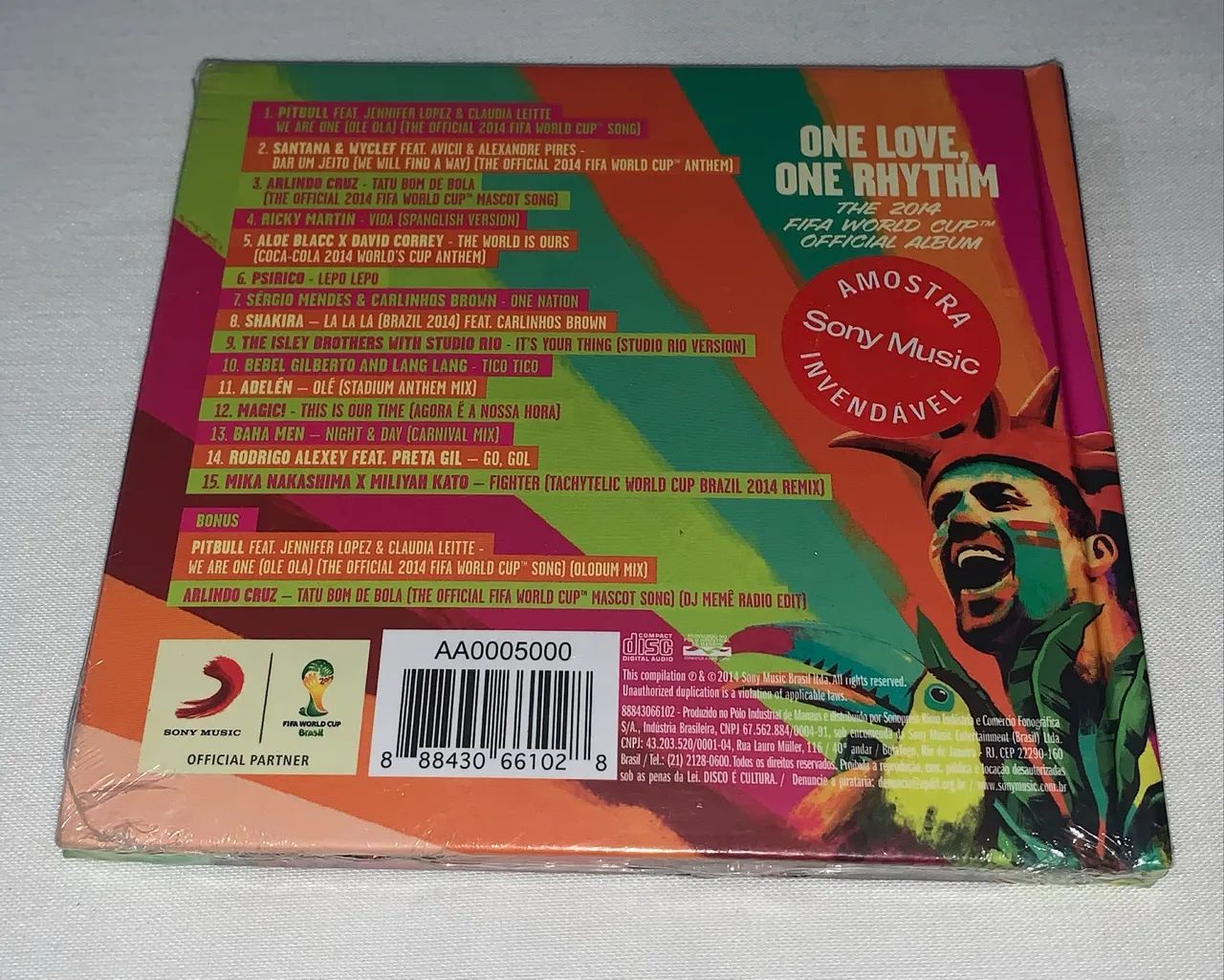 cd one love one rhythm copa do mundo 2014 lacrado - Foto 2