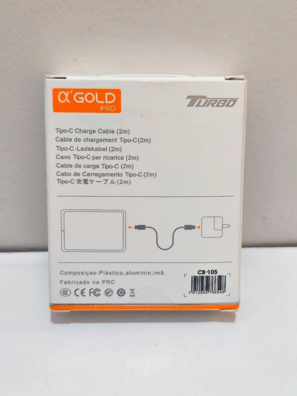 Cabo 2 Metros Tipo C para C TURBO 60W  - Foto 4
