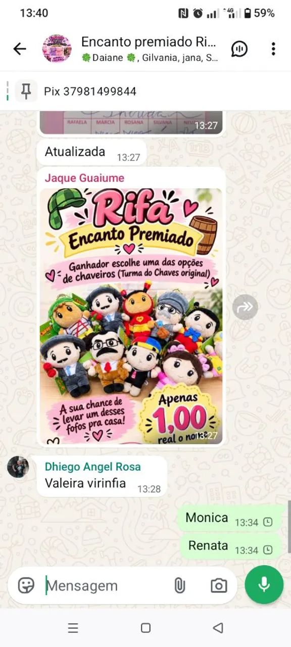 Combo pelúcias 
