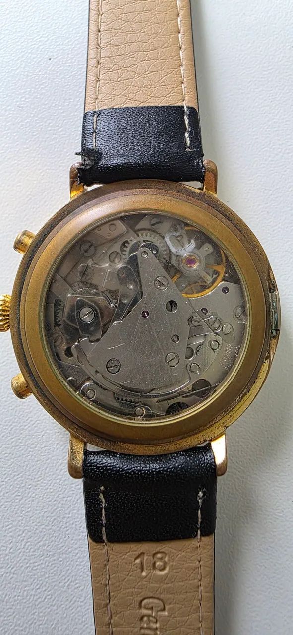 Relógio a corda com Fases da Lua e Cronógrafo  - Foto 2