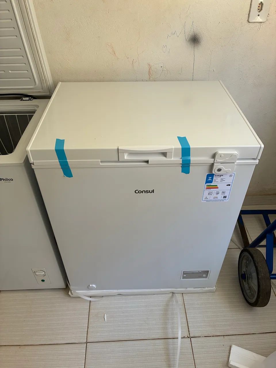 Freezer consul 142 litros na caixa sem uso 