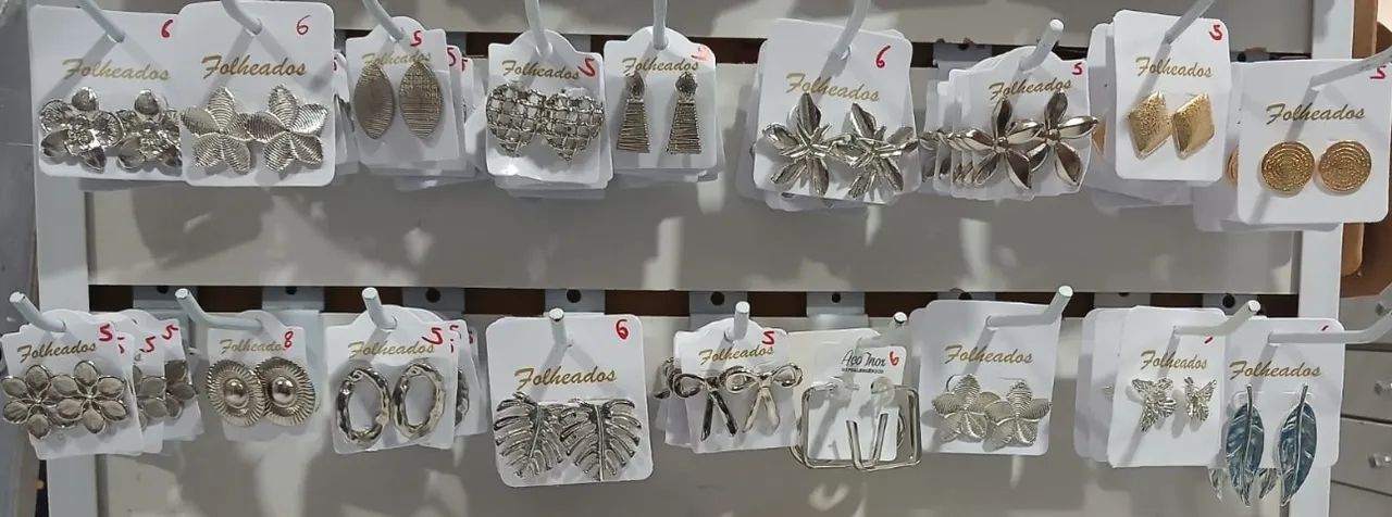 Mega promoção de brincos folheados - Foto 3