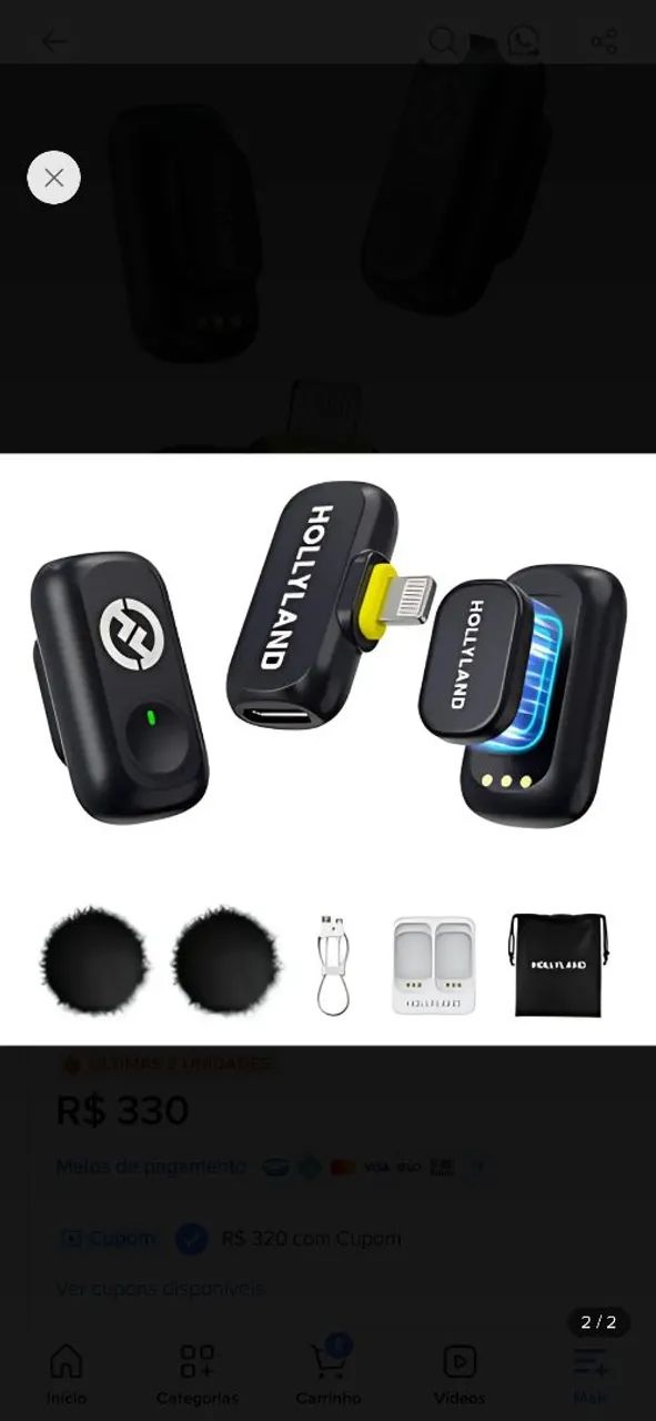 Microfone hollyland Lark a1 