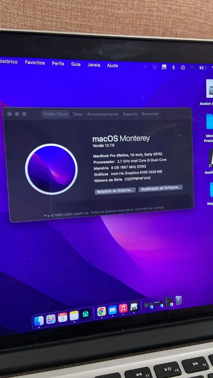 Macbook pro 2015 13 polegadas - Foto 3