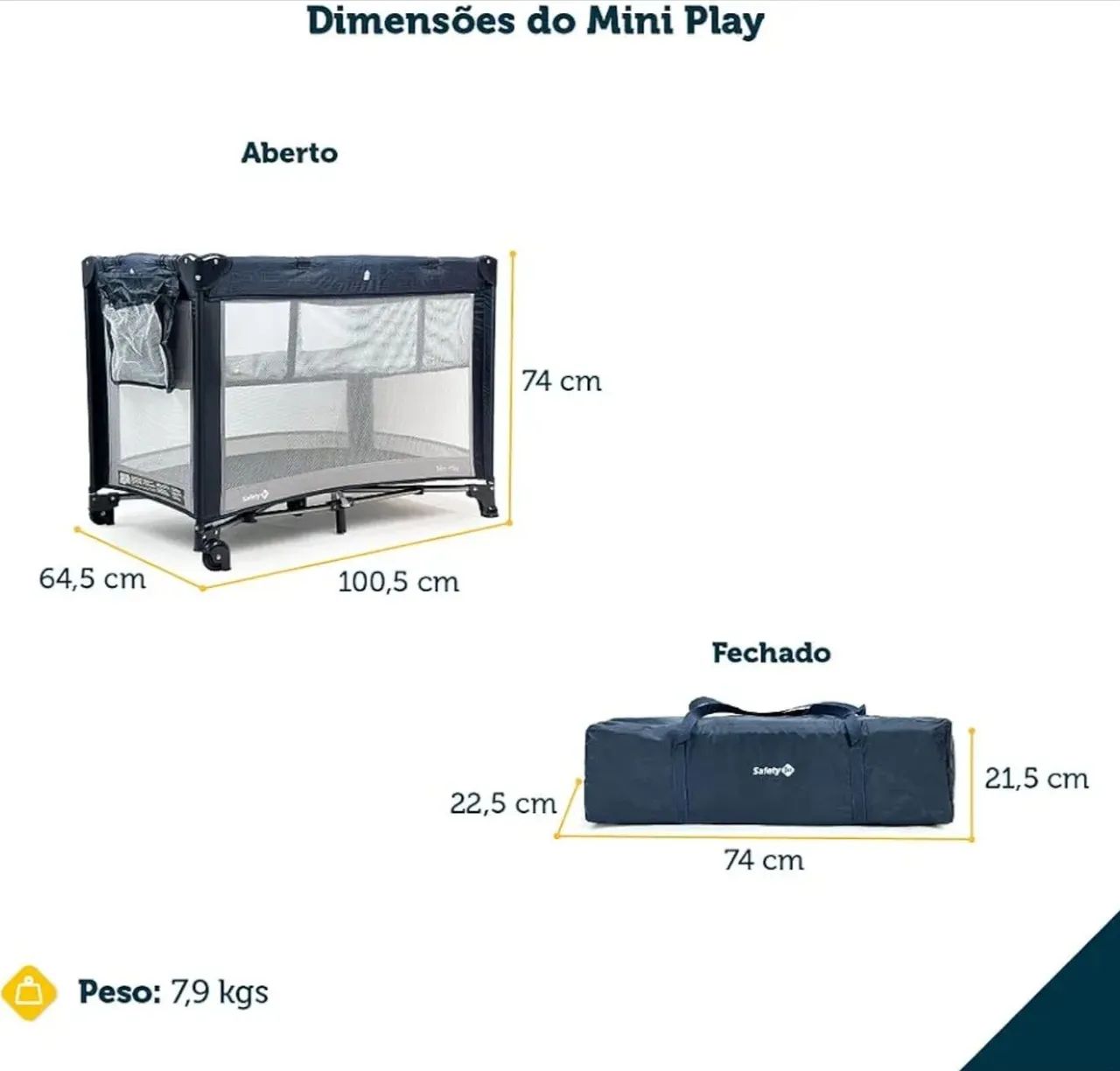 Berço mini play safety 1st - Foto 2