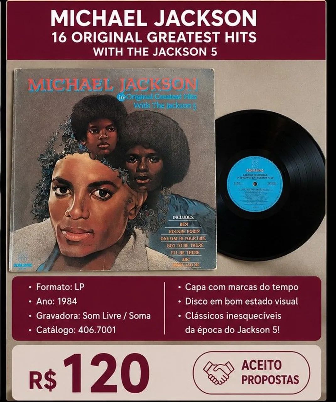 LP Michael Jackson / Jackson 5 - 16 Original Greatest Hits