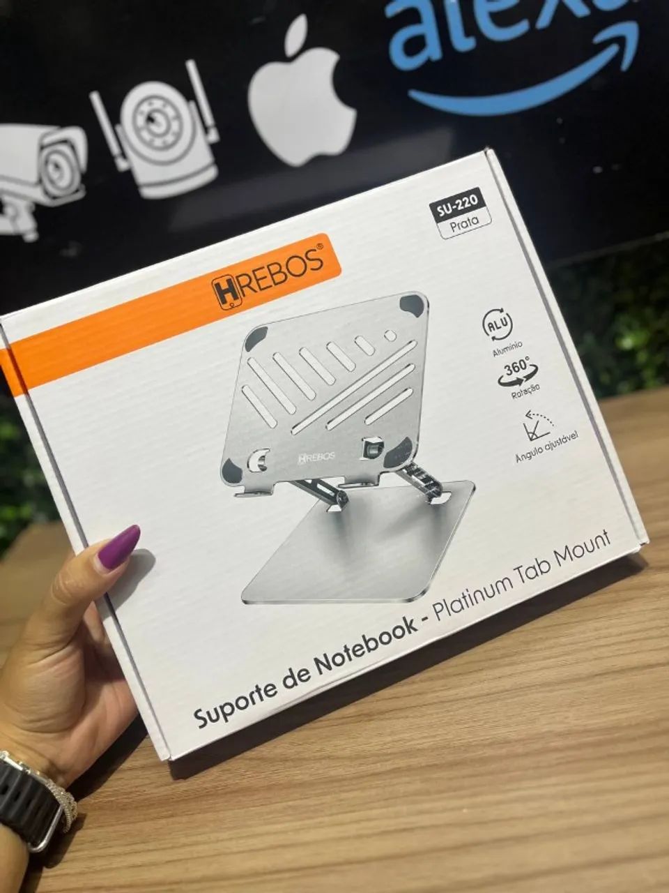 Suporte para Notebook HREBOS - Plantinum Tab Mount - SU-220 - Foto 2