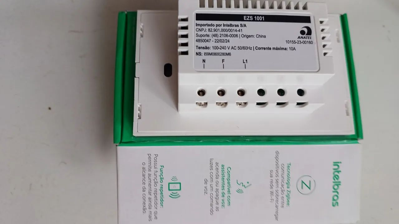 7 unidades Interruptor Touch Intelbras EZS 1001 - Foto 4