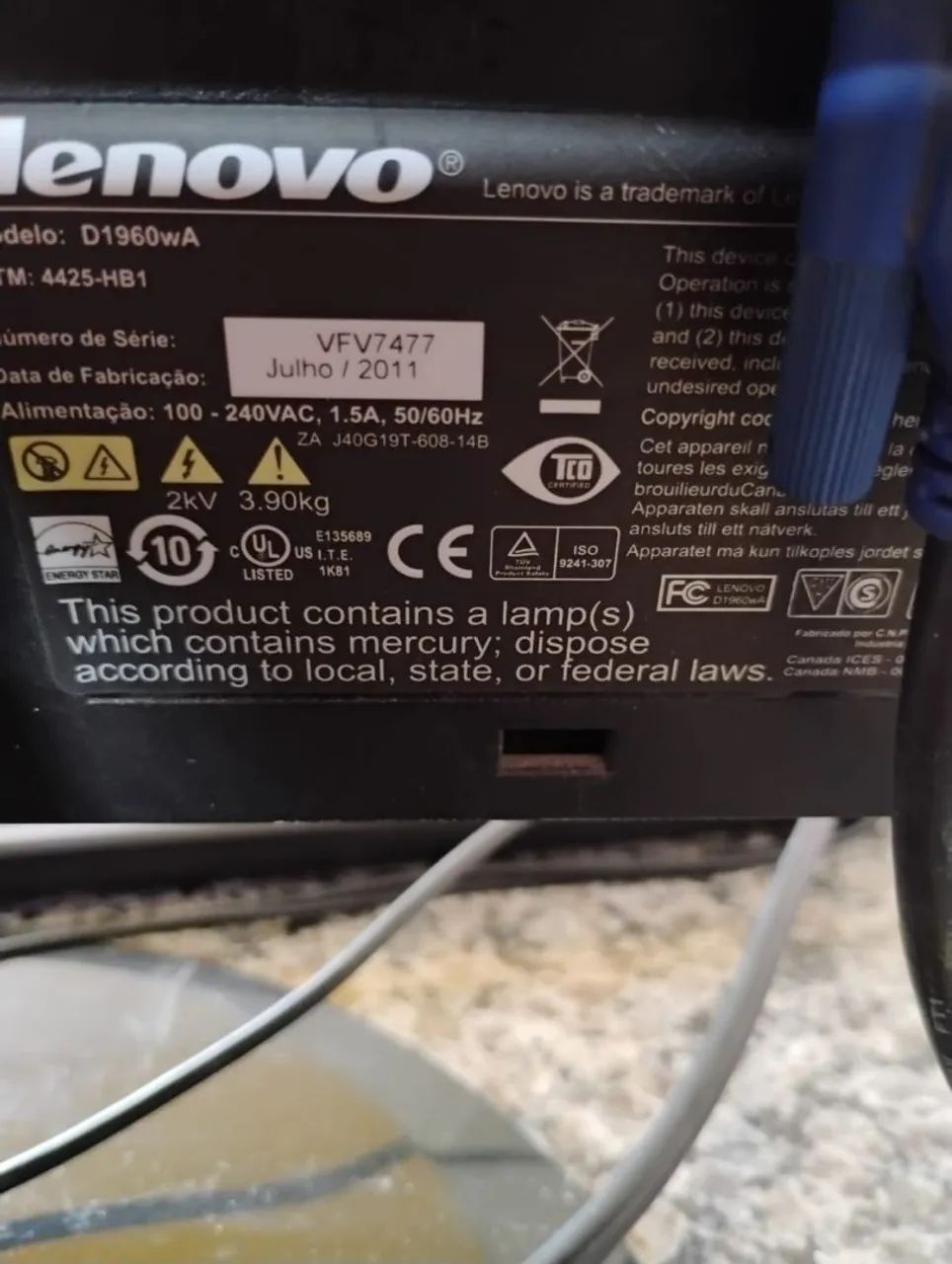 Tela de monitor 19 polegadas  - Foto 3