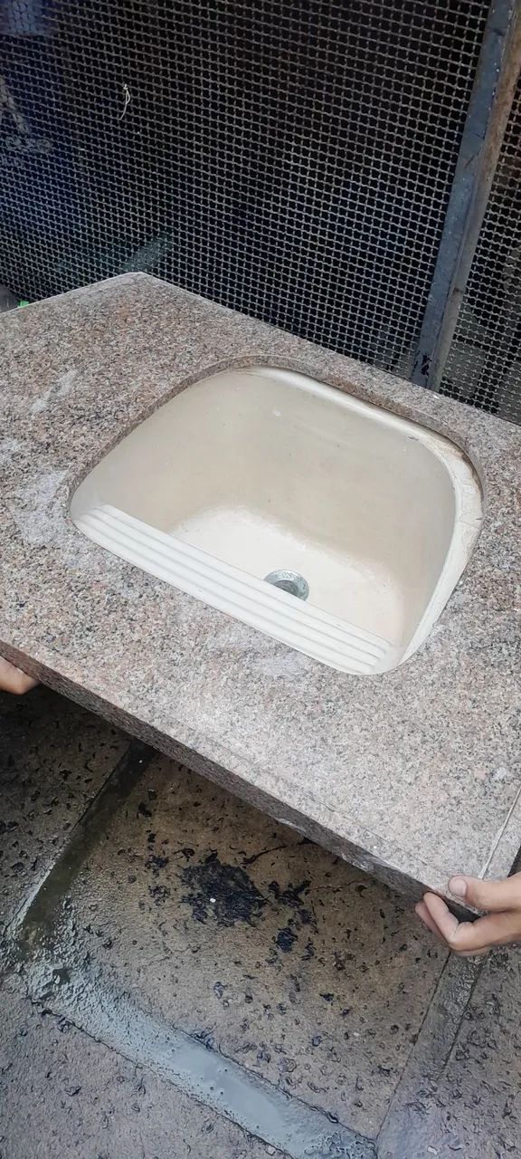 Tanque de lavar roupas com balcão em mármore  - Foto 2
