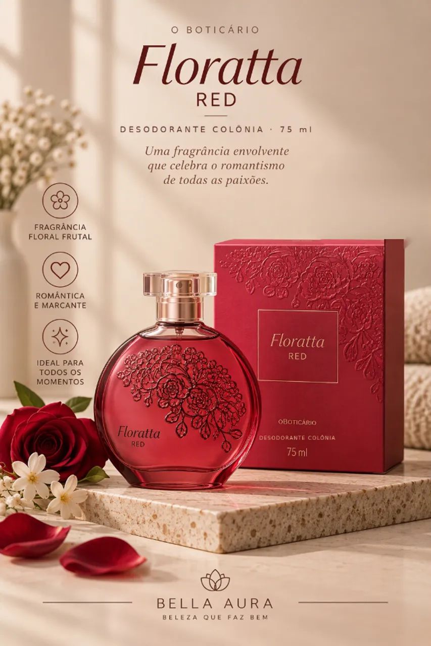 PROMOÇÃO!!! Floratta Red Desodorante Colônia - 75ml
