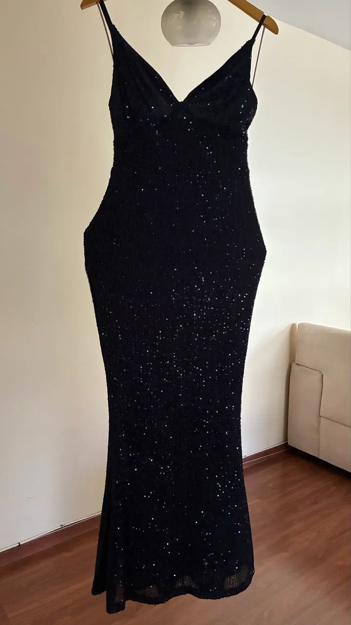 Vestido azul marinho Shein  - Foto 3