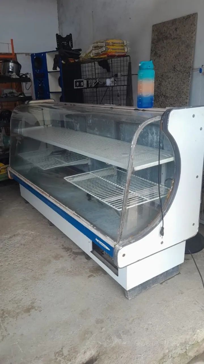 Balcão Expositor Refrigerado Vitrine Vidro Curvo