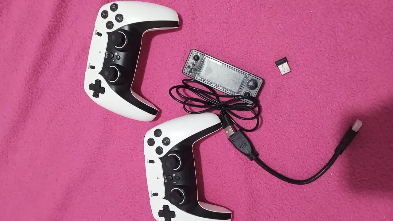 Game stick x9 pro 30mil jogos 2 controles sem fio - Foto 5
