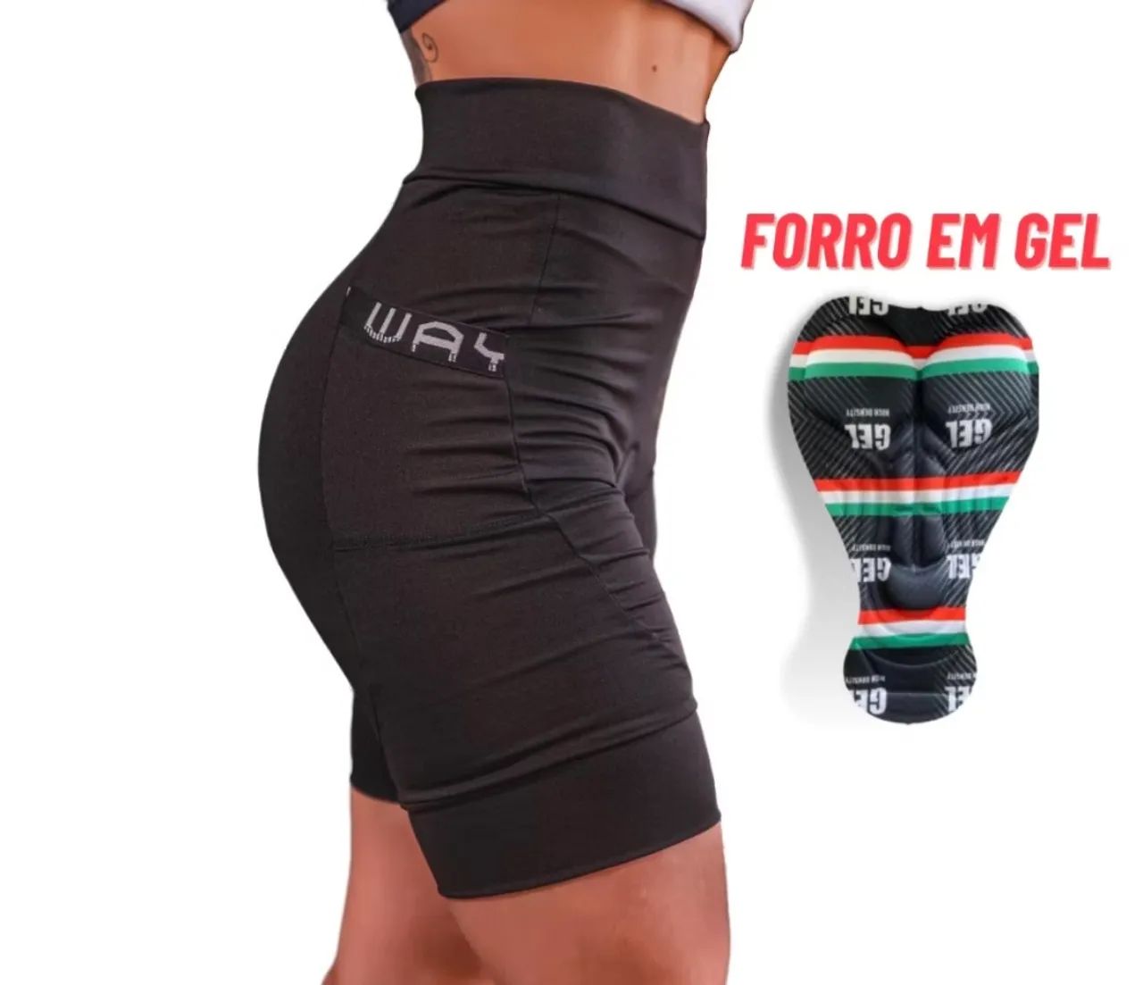 Bermuda ciclismo - Forro em Gel  - Foto 2