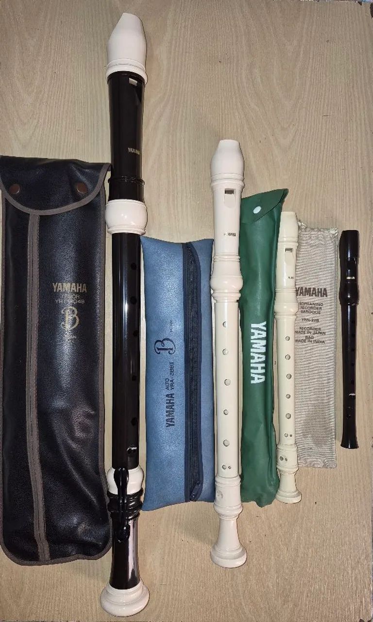 Kit com 4 flautas doce marca Yamaha  - Foto 2