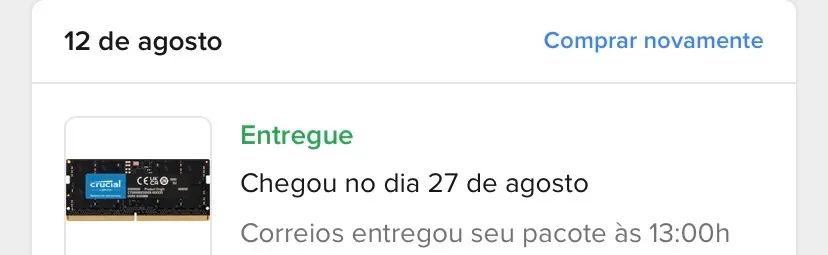 Memoria DDR5 1x16gb 4800mhz ( com um problema) - Foto 2