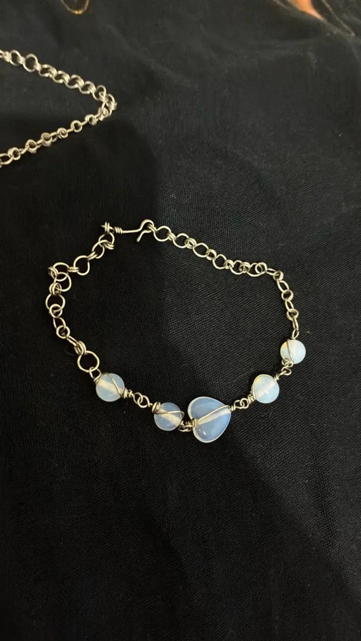 Vende-se amuleto + pulseira de pedra da lua  - Foto 5
