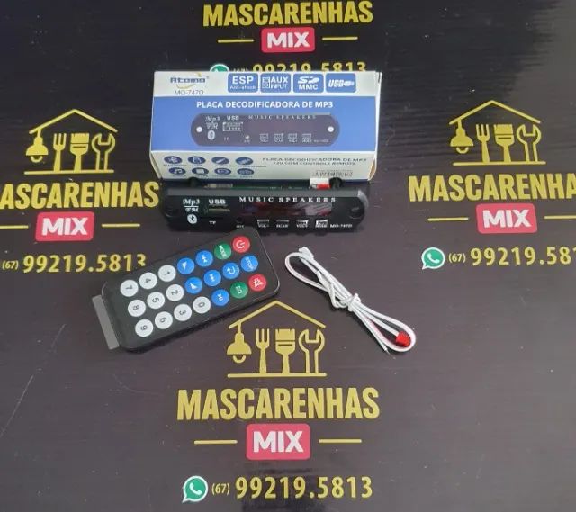 Placa de Som Bluetooth 12v (Rádio, Pendrive, MP3, USB, SD) - Foto 2