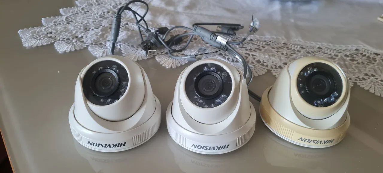 DVD Hikvision 4 canais + HD 500GB + 3 câmeras Hikvision 720p - Foto 3