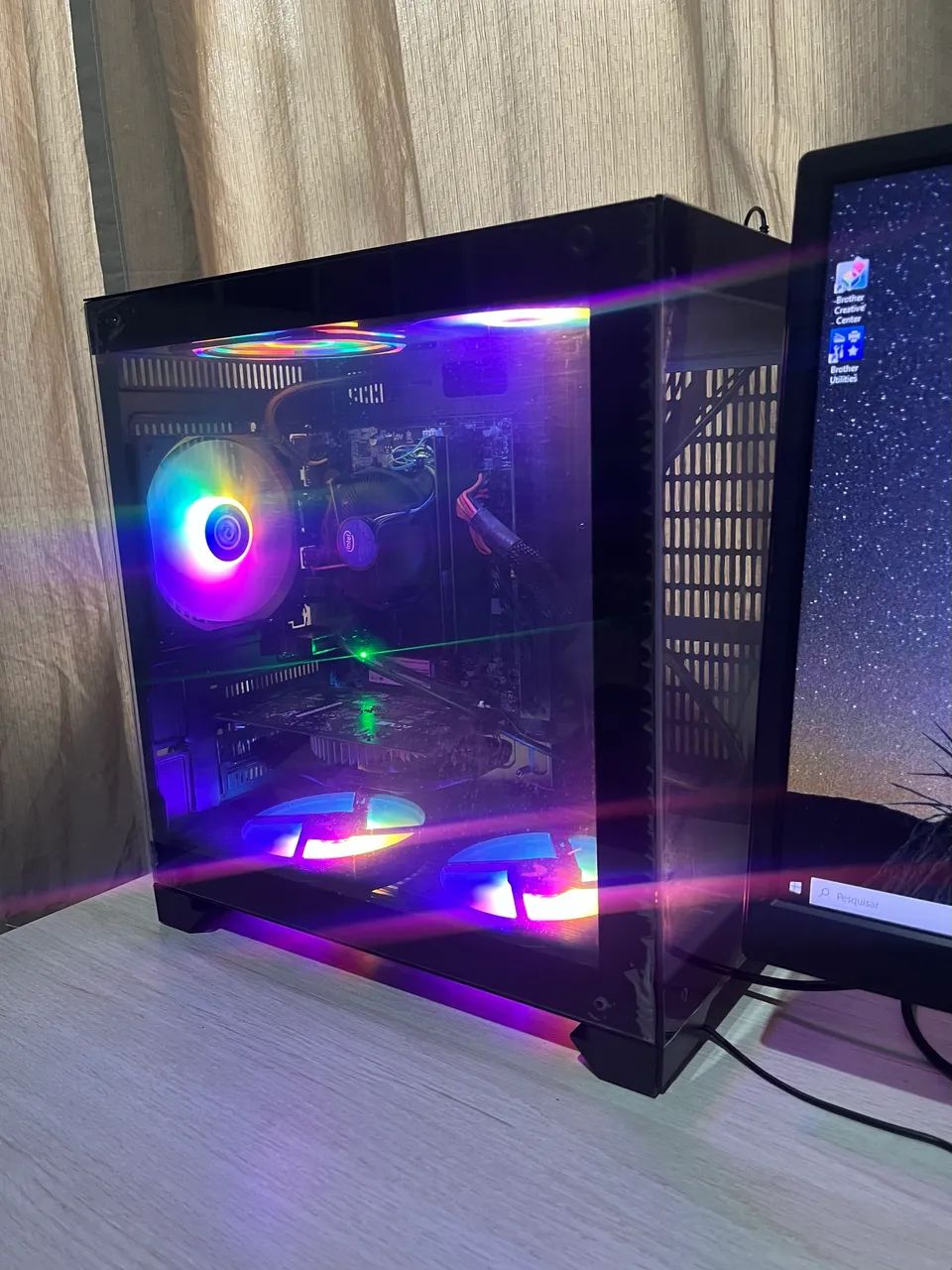 Cpu gabinete Gamer seminova, core i5 7th ,.12gb ddr4