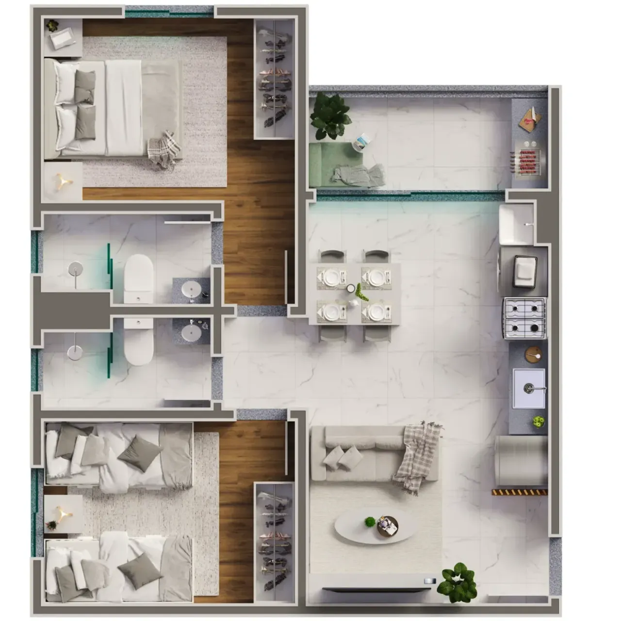 PLANTA 40m²