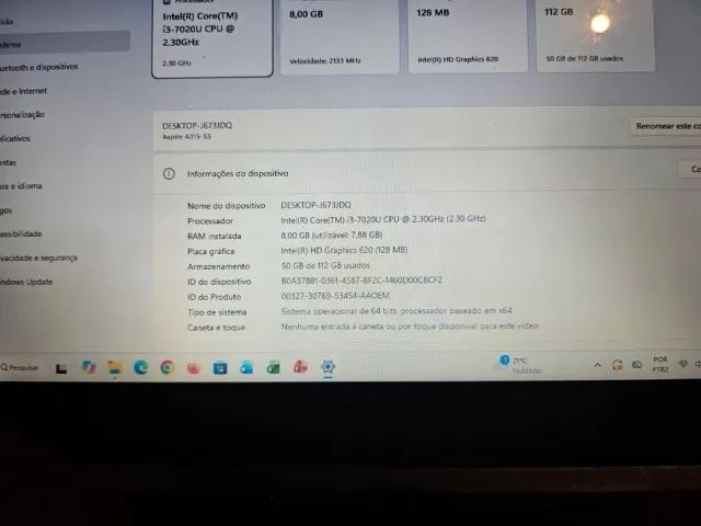 NOTEBOOK CORE I3 VENDO OU TROCO POR CELULAR ? - Foto 3