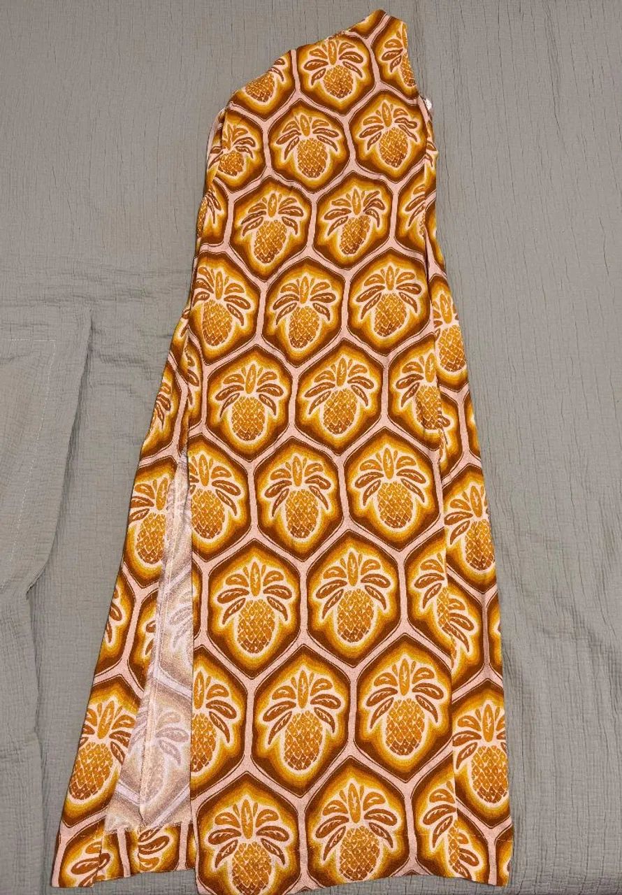 Vestido longo Farm verão abacaxi - Foto 2
